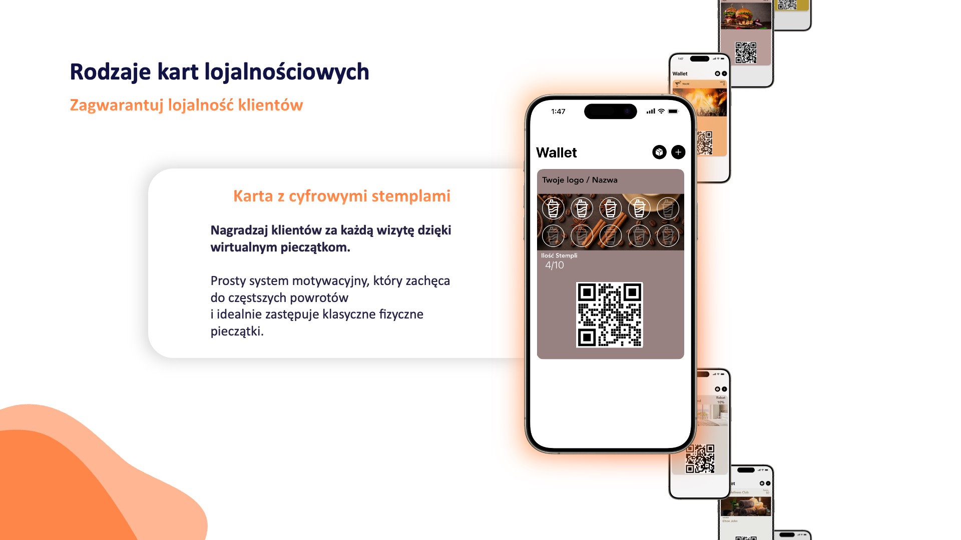 Rodzaje kart lojalnościowych - Karta z cyfrowymi stemplami